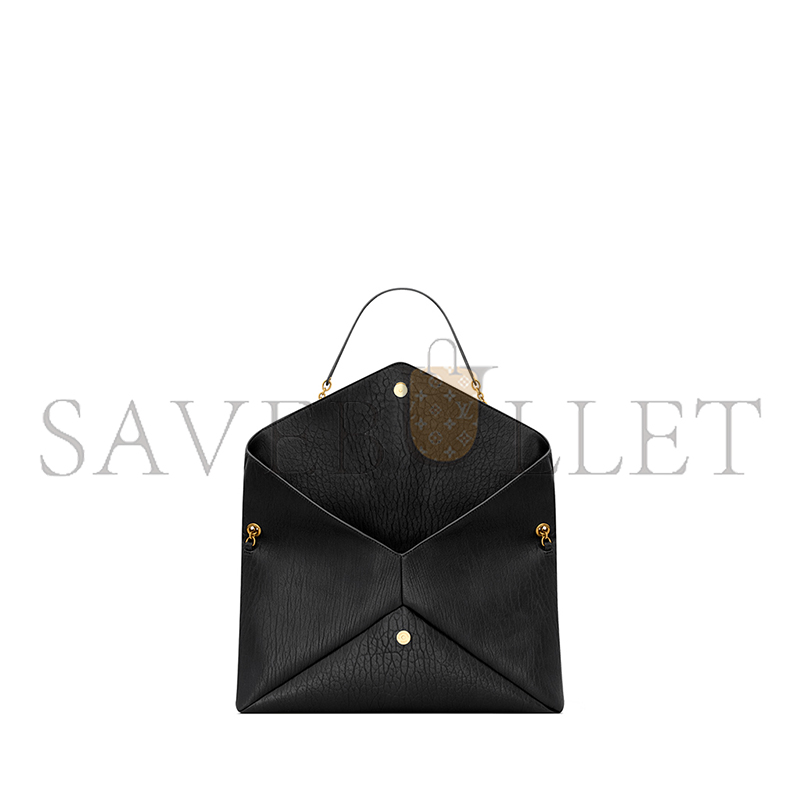 YSL CASSANDRE XL LAMBSKIN ENVELOPE WITH CHAIN 841702AACYT1000 (35*22*4.2cm)